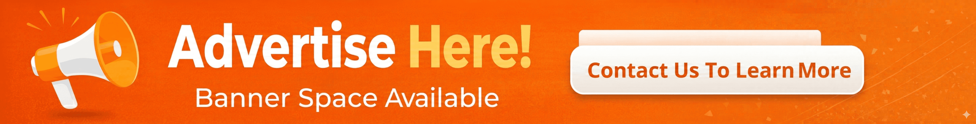 Advertise Here - Contact Us To Learn More